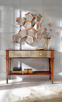 Console table bedroom console table wood luxury classic dresser brown new