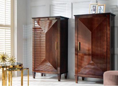 Cabinet Classic Furniture Luxury Cabinets Wood Living Room Brown Tall Cabinet