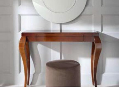 Console table stool dressing table sideboard wood brown furniture tables 2-piece set