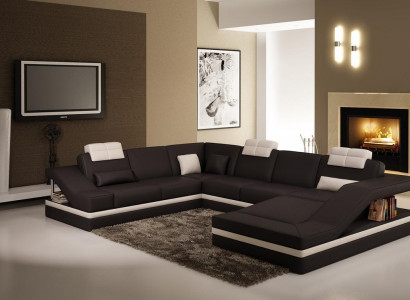 Design Corners Big Upholstered Corner Sofa Couch XXL Leather Sofas Decor Suite