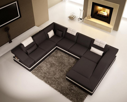 Design Corners Big Upholstered Corner Sofa Couch XXL Leather Sofas Decor Suite