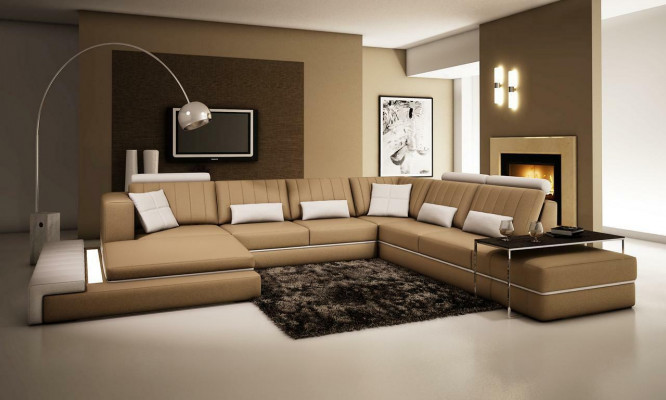XXL sectional design corner upholstery sofa couch leather sofa set