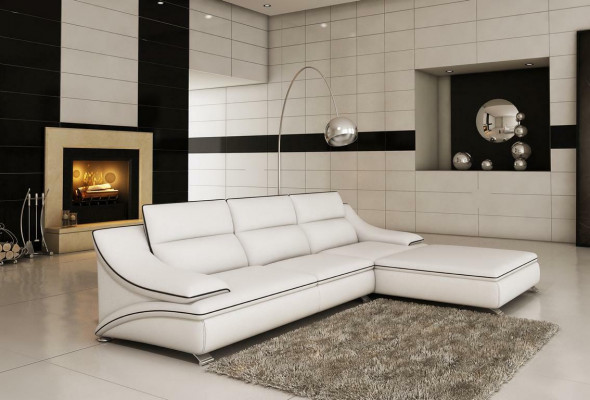 Corner upholstery design sofa leather couches suite living landscape XXL