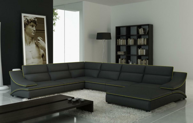 Design XXL Big Corner Upholstered Sectional Sofa Leather Sofa Set