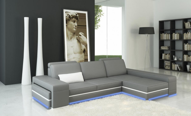 Leather sofa couch living landscape L shape design modern sofa corner decor sofas