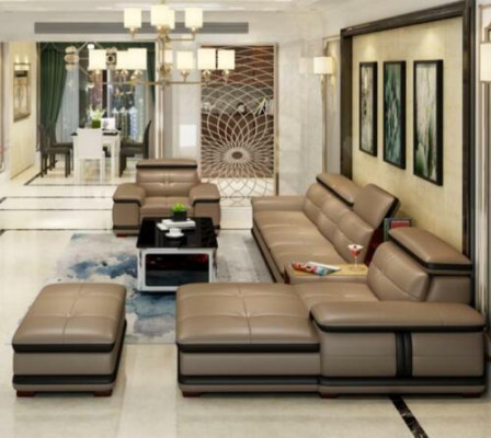 Relax seating furniture living landscape luxury corner sofa L-shape upholstery modern
