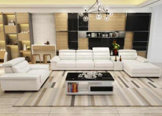 Corner sofa L-shape faux leather corner upholstered sofa seat design couch sofas living area