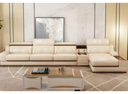 Sectional sofa L-shape upholstered couch relax seating furniture living landscape luxury corner suite