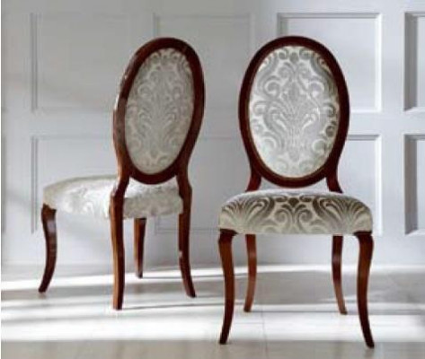 Luxury dining chair chair kitchen chair dining chairs fabric seat wood brown