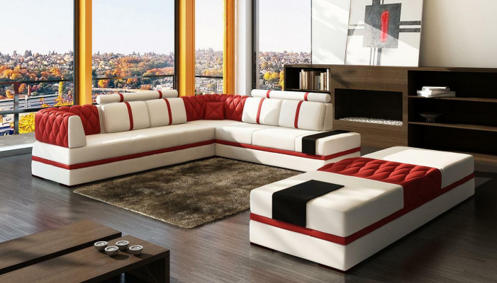L Form XXL Designer Living Landscape Upholstered Corner Sofa Corner Suite Sofa Couch Corner