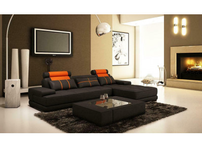 XXL Designer Living Area Upholstered Corner Sofa Corner Set Sofa Couch