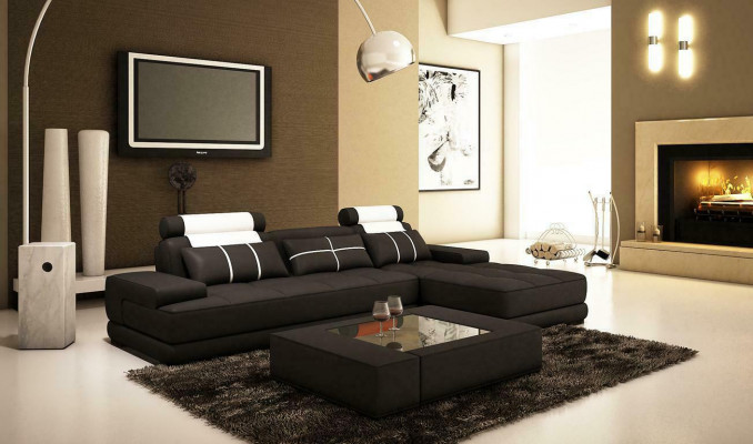 XXL Designer Living Area Upholstered Corner Sofa Corner Set Sofa Couch
