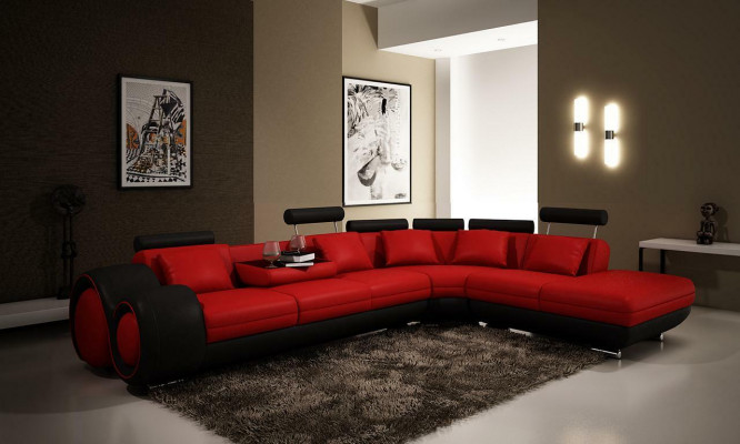 Multifunctional leather couch seat cushion decor living room leather suite sofa
