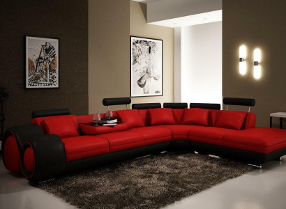 Multifunctional leather couch seat cushion decor living room leather suite sofa