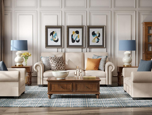 Sofa set 321 seater upholstered sofa textile seating design couch