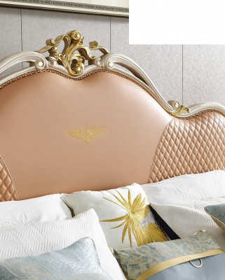 Design bed, upholstered leather double bed, bedroom, marriage, 180x200 solid wood