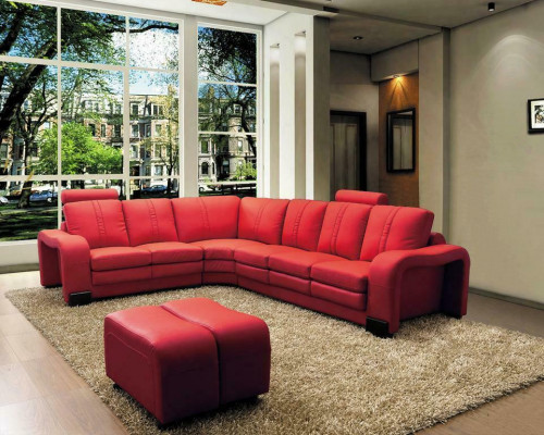 XXL multifunctional leather couch sofa upholstered corner sofa modern big