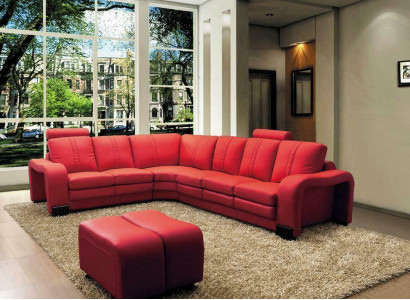 XXL multifunctional leather couch sofa upholstered corner sofa modern big