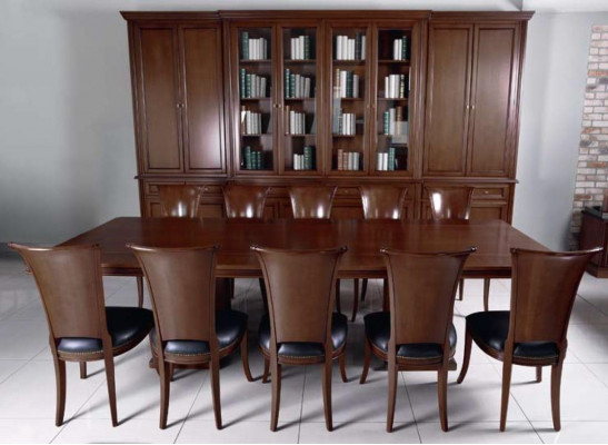 High-quality conference table set table 10x chairs furniture wood tables office luxury