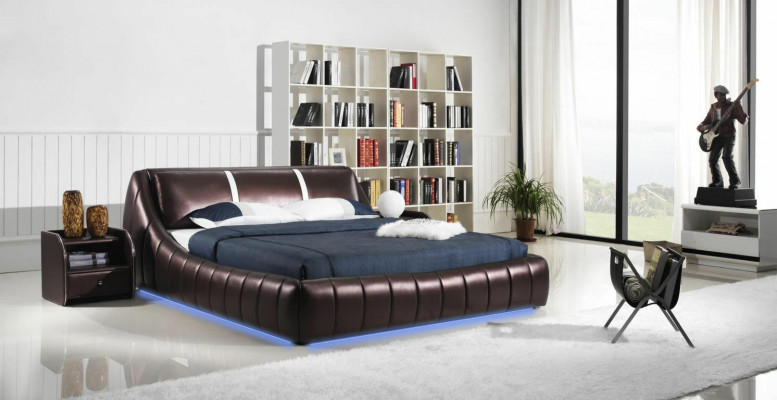 Modern hotel design bed XXL beds luxury style double leather 140 160 180x200cm