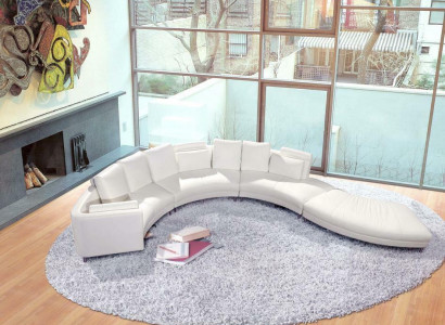 Modern round couch living landscape round sofa upholstery corner suite