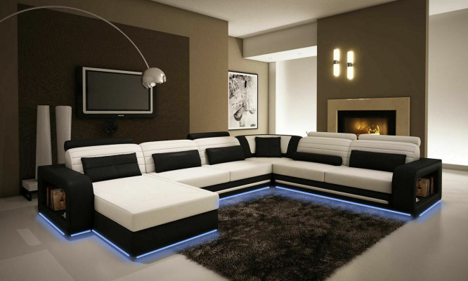 Multifunctional Couch Sofa Upholstery XXL Big New Sofa Corner Couches Leather
