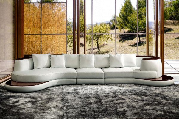Modern sofa set corner sofa leather sofa couch upholstery round island