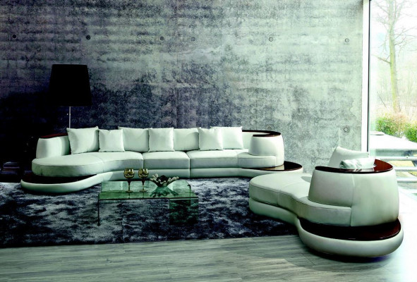 Modern sofa set corner sofa leather sofa couch upholstery round island