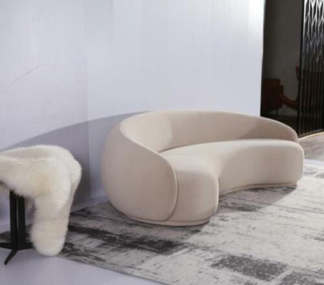 Design Couch Lounge Sofas Velvet Sofa 3 Seat Fabric Round Club Furniture Corner Set