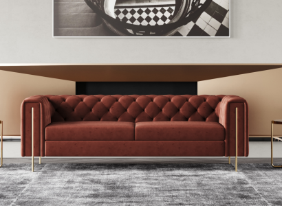 Three-seater sofa upholstery design couch seating sofas 3-piece room furniture modern