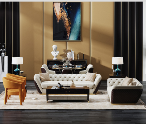 3-seater sofa couch living landscape set decor design modern sofa seat