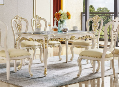 Design set chairs armchair chair group 4x chair dining room new suite baroque