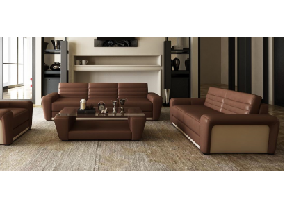 Leather sofa couch living area 3+2 seater design modern sofa living room