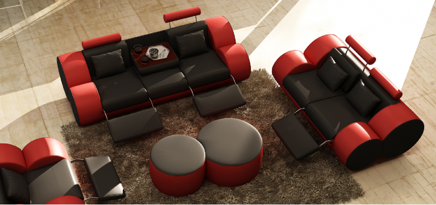 Sofa set design couch 3+2 set upholstery leather sofa living room furniture.