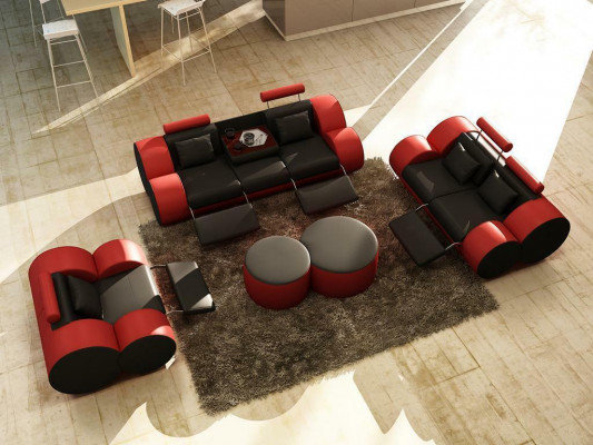 Sofa set design couch 3+2 set upholstery leather sofa living room furniture.