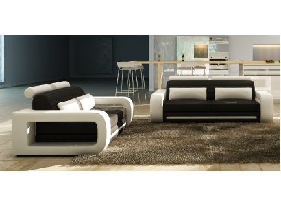 Leather sofa couch seating area 3+2 seater design modern sofa suite