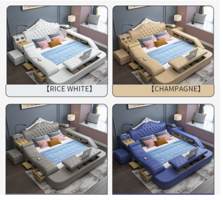Multifunctional bed beds decor double bed double bed upholstered bed bedroom