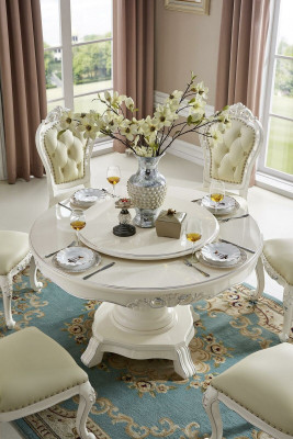 Round dining room round table wood round classic tables baroque rococo furniture new