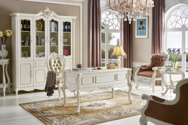 Luxury desk office antique style baroque office rococo baroque tables