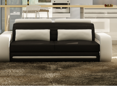 Leather sofa couch sofas couch 3-seater design modern sofa 3-seater Davos