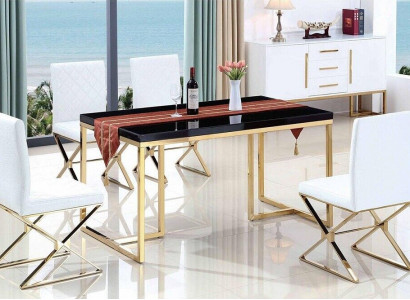 Dining table with 4 chairs dining room set complete set dining group table 5-piece