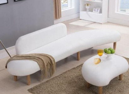 Sofa 4-seater coffee tables seat furniture living landscape upholstered textile modern fabric
