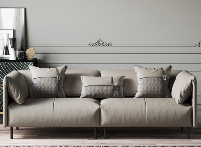 Design Italian furniture big XXL 3-seater couch leather sofa couches luxury
