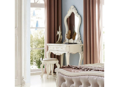 Dressing table mirror luxury console dresser stool bedroom baroque