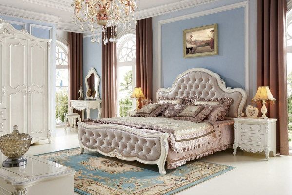 Dressing table mirror luxury console dresser stool bedroom baroque