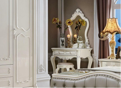Dressing table vanity stool mirror cosmetic table nightstands