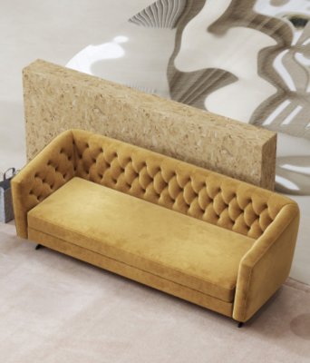 Italian style furniture 3-seater couch sofa upholstered fabric fabric sofa couches