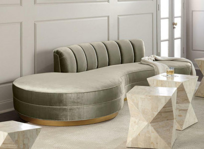 Round Relax Couch Sofas Luxury Furniture Round Sofa 3-Seater Round Couches Oval Corner New