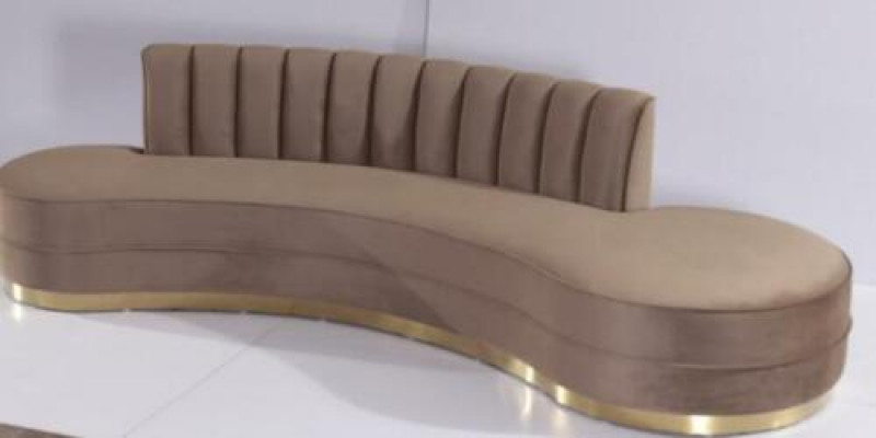 Round Relax Couch Sofas Luxury Furniture Round Sofa 3-Seater Round Couches Oval Corner New