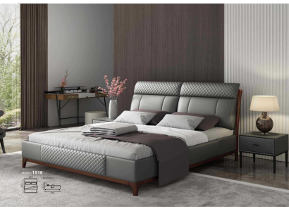 Bed Cushion Design Luxury 180x200cm Double Hotel Beds Matrimonial Bedroom Leather
